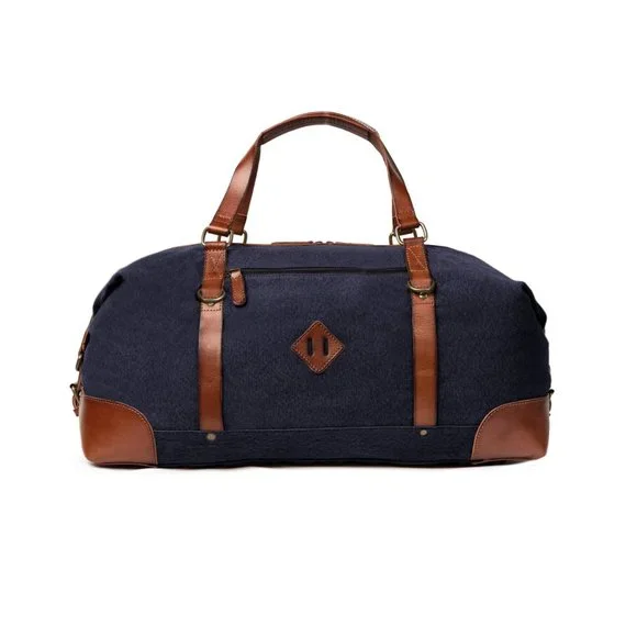 DRAKENSBERG Travel bag Sam Navy Bluehandmade vintage weekender